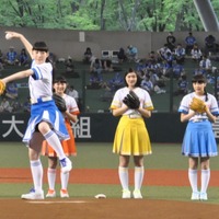 私立恵比寿中学の松野莉奈、バランスのとれた投球フォーム