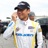 メディアセンターに着いた室屋選手。涙ぐむ姿が印象的だった。