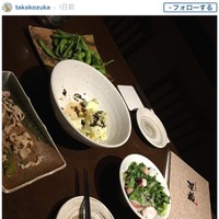 小塚崇彦、居酒屋で食べ物を撮影したものの「スッカラカン」 画像