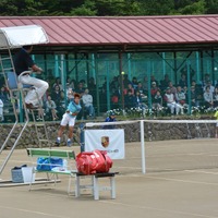 男子プロテニストーナメントの「軽井沢フューチャーズ」が開催