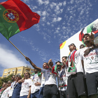 EURO制覇のサッカーポルトガル代表が凱旋「歴史を築けた」 画像
