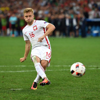 サッカーポーランド代表のヤクブ・ブワシュチコフスキ 参考画像（2016年6月30日）