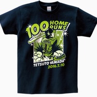 ヤクルト・山田哲人の100本塁打記念Tシャツ、19日から受注販売 画像