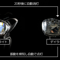 2種類の光で照らす自転車用ライト「ロードトレースセンサーライトプロ」