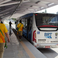 ブラジル・リオデジャネイロ市内のBRT（2016年8月4日）