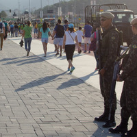 リオデジャネイロ五輪、オリンピック・パークの会場警備は必要最低限の印象（2016年8月6日）