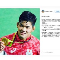 【リオ2016】柔道・金メダルの大野将平、長谷川穂積が「おめでとう！」