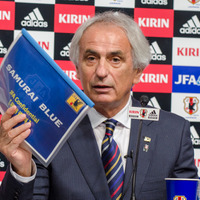 サッカー日本代表を発表するバヒド・ハリルホジッチ監督（2016年8月25日）