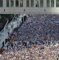 過去の東京マラソンの様子（スタート） 写真提供：Getty Images