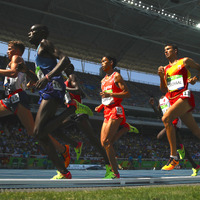 リオデジャネイロ五輪陸上5000mを走る大迫傑 参考画像（2016年8月17日）