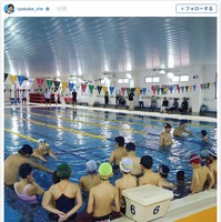 入江陵介、全国を巡る「親子水泳教室」終了を報告 画像