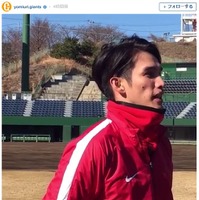 巨人・陽岱鋼、ジャイアンツ球場での初練習動画を公開…軽快な動きを披露 画像