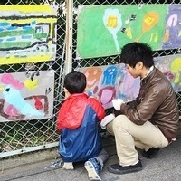 芝浦工大の学生らがさいたまの小学校とお絵かきフェス開催