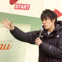 TEAM auの楢崎智亜が『au CLIMBING FES』キックオフPRイベントに登壇（2017年1月19日）