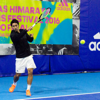 新型テニスフェス『ADIDAS HIMARAYA TENNIS FESTIVAL 2016 TOKYO FINAL』が開催。内山靖崇選手（2016年12月17日）
