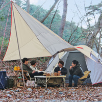 テントと連結できるタープ「プレミアムペンタタープ」発売 画像