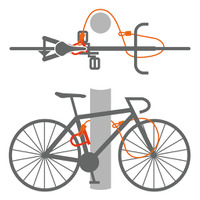 自転車用ロック「ブレード型多関節ロック＆長尺ワイヤー」セット発売