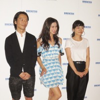 「マドリッド エヴァ モデル（MADRID EVA MODEL）」発売記念ローンチパーティー（左から）井上仁介さん、メロディー洋子さん、井上良子さん