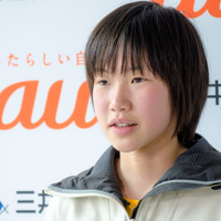 スポーツクライミング日本ユース選手権リード競技大会2017が開催。女子ユースBで優勝した森秋彩（2017年4月16日）