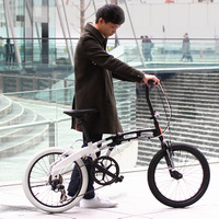 モノトーンカラーの20インチ折りたたみ自転車「202」発売…ドッペルギャンガー 画像