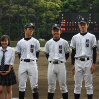 新宿の３年生、左から高安さん、藤原君、吉田君、梅原君、小山君