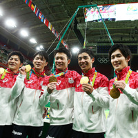 リオデジャネイロ五輪男子体操団体で日本は金メダルを獲得 参考画像（2017年6月25日）