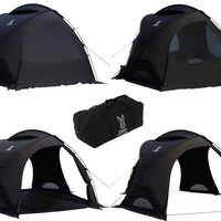 火の粉に強いドーム型タープ兼テント「ファイヤーベース」発売