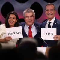 2014年パリ五輪と2018年ロス五輪の決定を国際オリンピック委員会（IOC）が正式に発表（2017年9月13日）