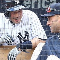 ヤンキース時代に2年半、チームメートだったイチローとジーター氏【写真：Getty Images】