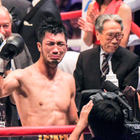 WBA世界ミドル級王者を獲得した村田諒太（2017年10月22日）