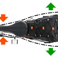 小径車のサドル＆ハンドル周りを活用できる大容量バッグ2種発売