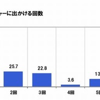 レジャーの回数