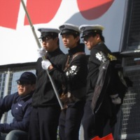日本航空石川の応援団旗手