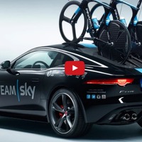 【ツール・ド・フランス14】チームスカイ、個人TTのチームカーはジャガーの新型スポーツカー「Fタイプ」 画像