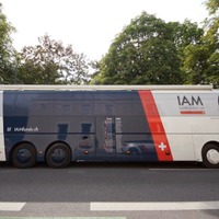 IAMサイクリングのチームバス（ツール・ド・フランス14）