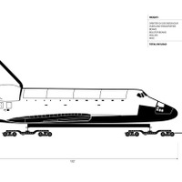 スペースシャトルの寸法図