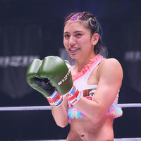 【格闘技／RIZIN.30】ぱんちゃん璃奈、得意の“顔面前蹴り”連発で判定勝ち　無敗12連勝も「もっと力をつける」