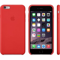 「iPhone 6」/「iPhone 6 Plus」向け純正レザーケース。ブラック、ソフトピンク、オリーブブラウン、ミッドナイトブルー、(PRODUCT)REDの5色が用意