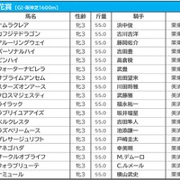 【桜花賞／前日オッズ】ナミュールが単勝3.0倍の1人気、2人気に阪神JFの1、3着馬が並ぶ