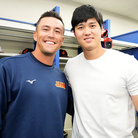 【WBC】大谷翔平、ヌートバーが侍ジャパン合流　佐々木朗希の“たっちゃんTシャツ”に満面の笑み「よろしくお願いします」