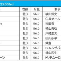 【弥生賞／枠順】人気一角が連対率0％の“鬼門”に　グリューネグリーンは「7年連続馬券内」の8枠