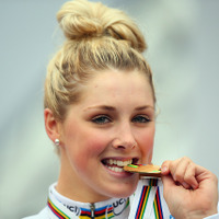 2014年UCIロード世界選手権・女子ジュニア個人TT、メイシー・スチュワート（オーストラリア）が優勝