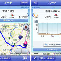 　自転車の走行ルールを守り、マナーを覚えることを目的としたスマートサイクリングサイトが、自転車通勤特集を合計7回で連載中。第4回は「自転車ナビを活用しよう」と題してiPhoneやAndroid搭載スマートフォンを自転車専用ナビにできるアプリ「自転車NAVITIME」を簡単