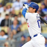 【MLB】「No.17による17本目だ！」大谷翔平、圧巻の2戦連発弾にド軍も大興奮　地元メディアは打球音に注目「特別なもの」