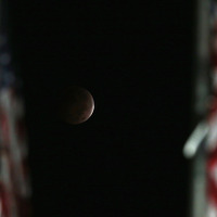 ワシントンで観測された皆既月食（c）Getty Images