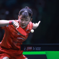 張本美和、イタリア人選手に安定感ある戦い　ストレートで8強入り、平野美宇対陳夢の勝者と対戦へ【サウジスマッシュ】