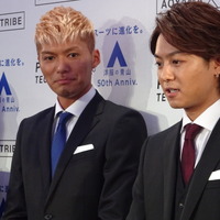 「スーツでダンス、決まったんじゃないかな（笑）」…「EXILE」 TAKAHIROさん、SHOKICHIさん 新CM発表会で 画像