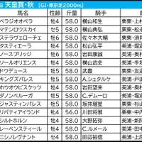 【天皇賞秋／前日オッズ】単勝3.9倍以下が「9.1.2.2」で圧倒　過去2回“3強ムード”の年は1人気勝ち切れず