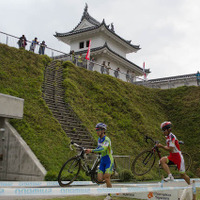 公園内にふたつ目のシケイン（ジャパンカップシクロクロス14)