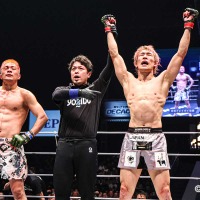 【RIZIN】「雷神番外地」第1戦“流血マッチ”を制したのは朝倉未来軍・五明宏人　3Rでダウンも……肘や膝で圧倒